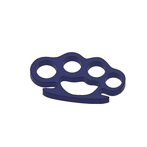 3d model brass knuckles