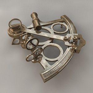 antique sextant 3d c4d