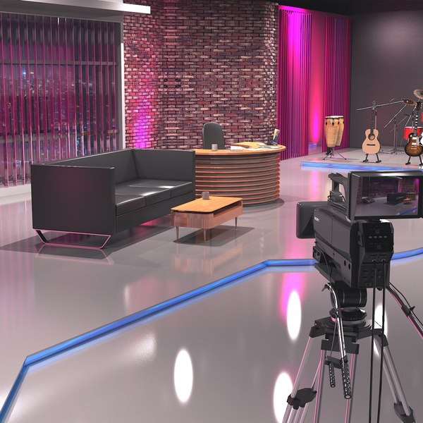 tv news studio max