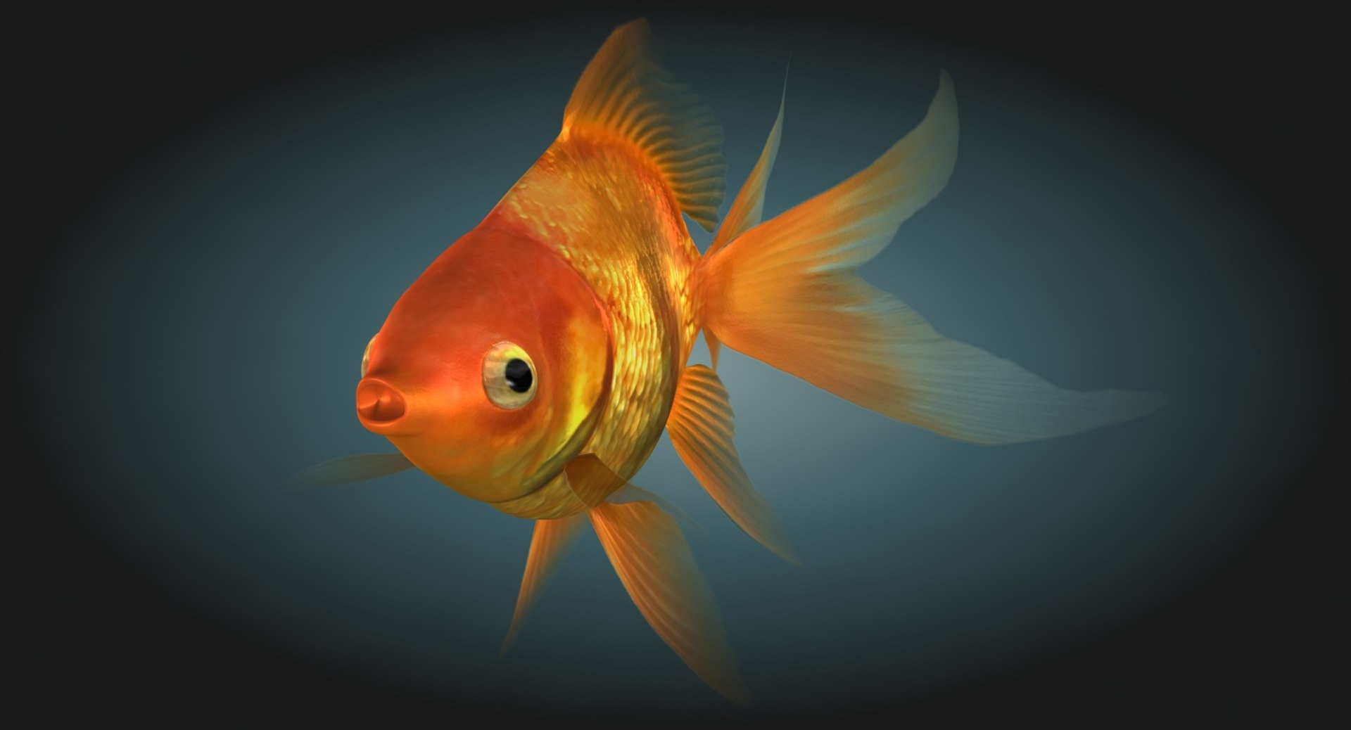 3D Ryukin Goldfish Scanline Animation Model - TurboSquid 1164530