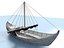 vela de barco de baixo poli fora