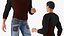 Man in Urban Style Clothing Rigged for Cinema 4D