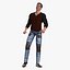 Man in Urban Style Clothing Rigged for Cinema 4D