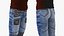 Man in Urban Style Clothing Rigged for Cinema 4D
