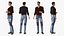 Man in Urban Style Clothing Rigged for Cinema 4D