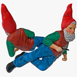 3d model lawn gnome skinny