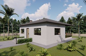 3D model villa design basic