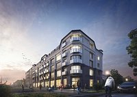 Commercial Building Exterior Full Scene