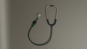 3D stethoscope medicine science model