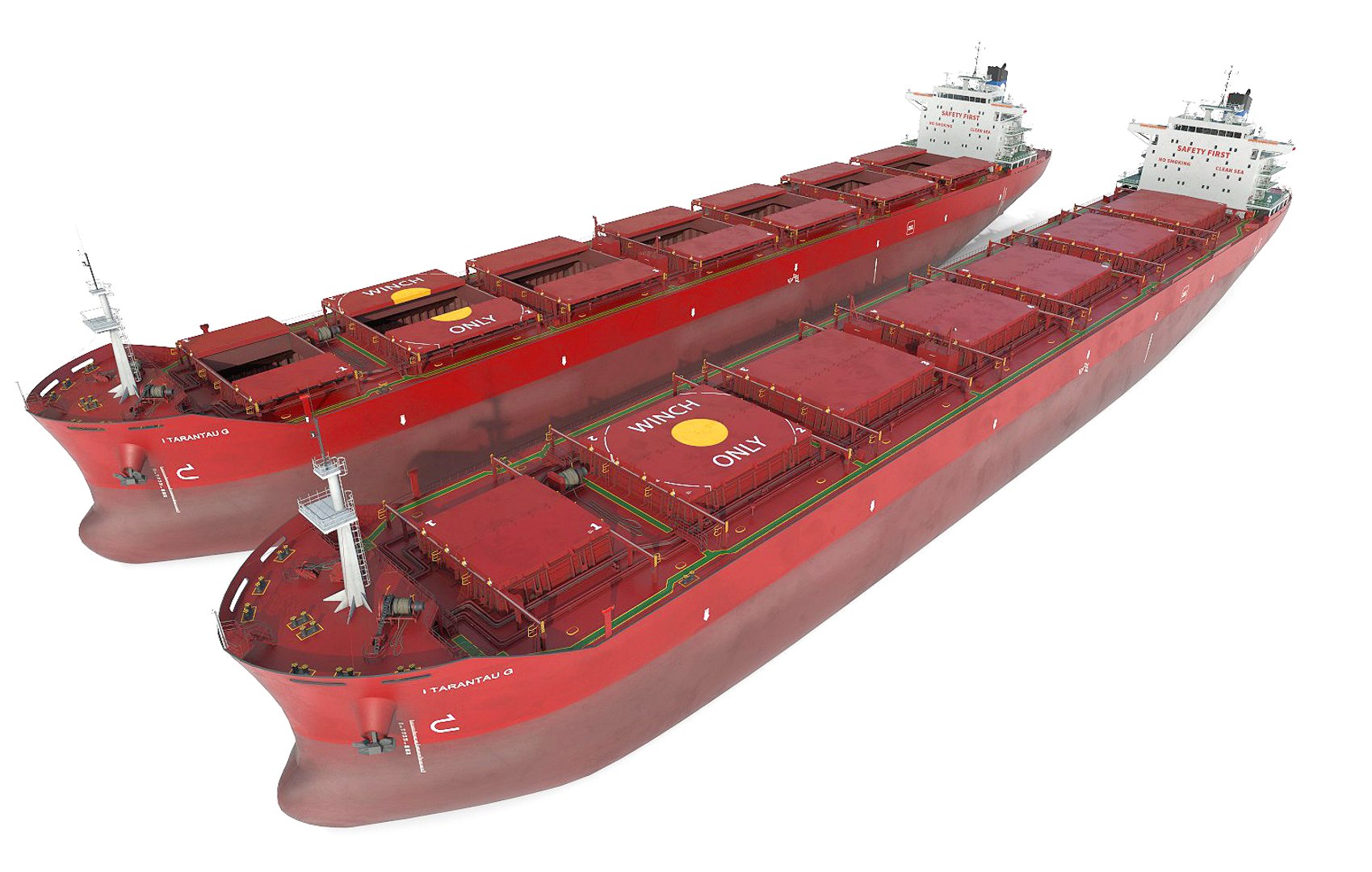 3D Vessel Bulk Carrier - TurboSquid 1626998
