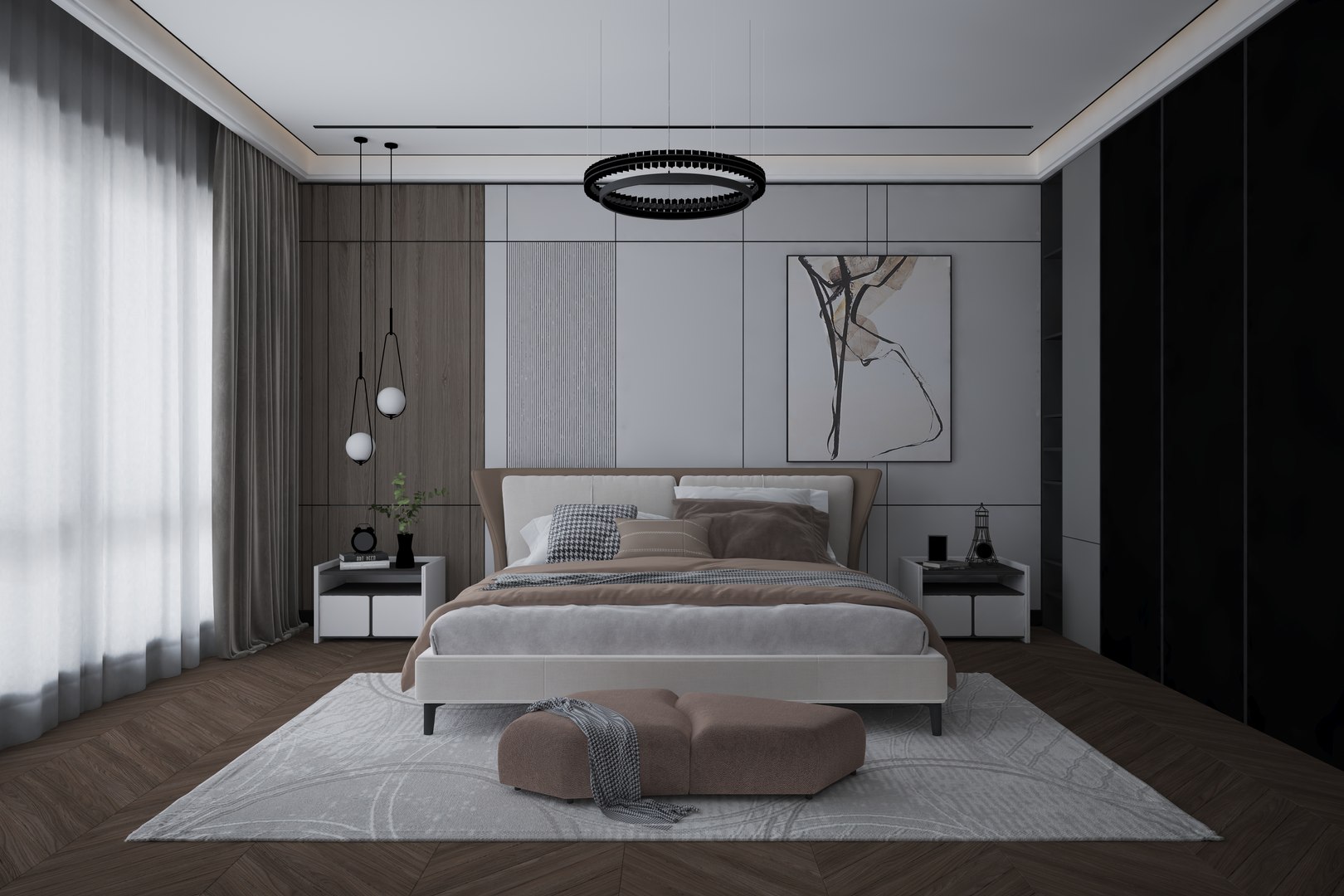 3D Bedroom Design 82 3D Model - TurboSquid 2201612