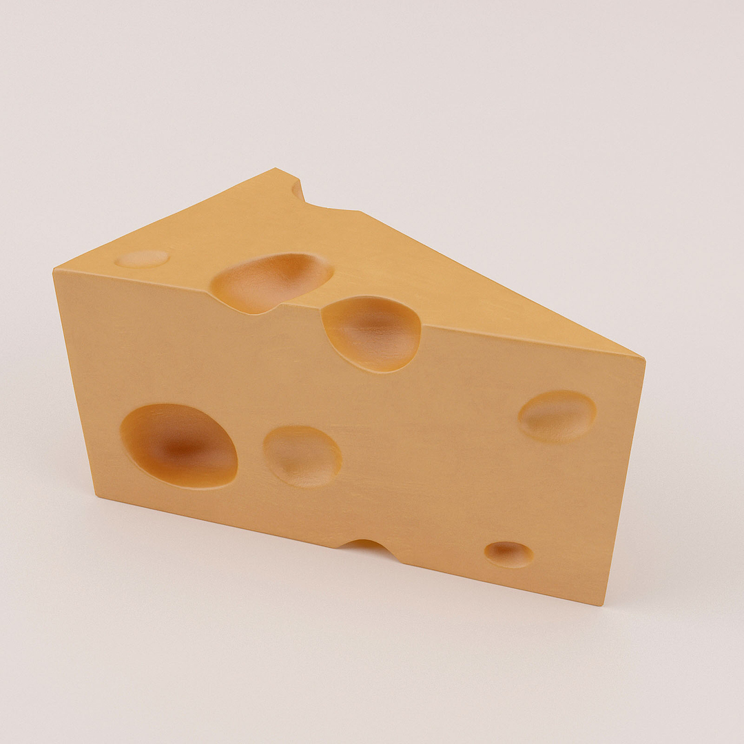 3d cheese model https://p.turbosquid.com/ts-thumb/cd/BnLev3/KSQLlX5v/0000/jpg/1412160064/1920x1080/turn_fit_q99/f19d29919f5e8782749d294937c581532d4b09a4/0000-1.jpg