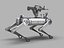 Military Robot Dog With Gun 01