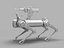 Military Robot Dog With Gun 01
