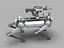 Military Robot Dog With Gun 01