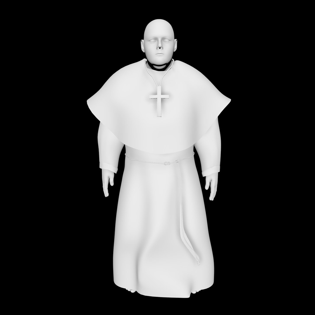 Monk 3D Model - TurboSquid 1963515