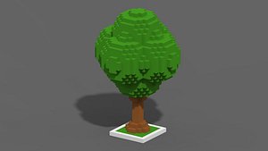 voxel tree 3D model