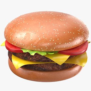 Detailed Burger Sandwich model
