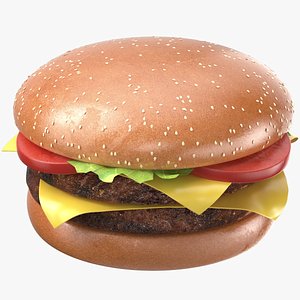 Detailed Burger Sandwich