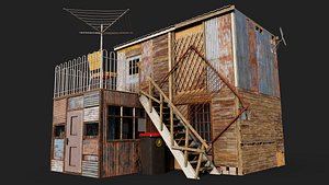 Upstairs Shack Collection 3D model