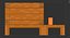 Minecraft-Bett, Low-Poly-Vocel