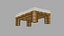 Minecraft-Bett, Low-Poly-Vocel