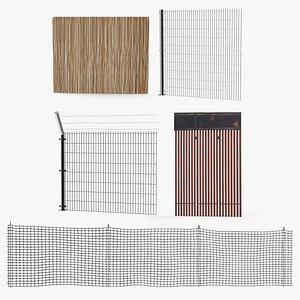 Fences Collection 3 3D model