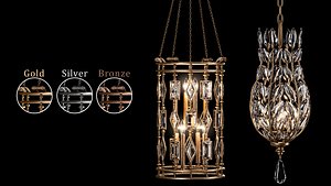 3D Crystal Fine Art Pendants - Max