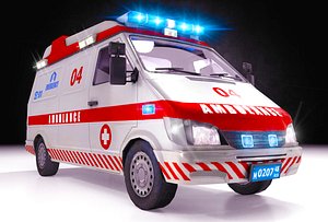 3D ambulance interior model