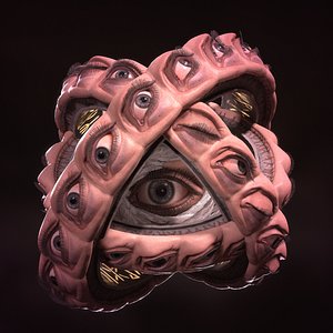 3D Angel Ophanim model