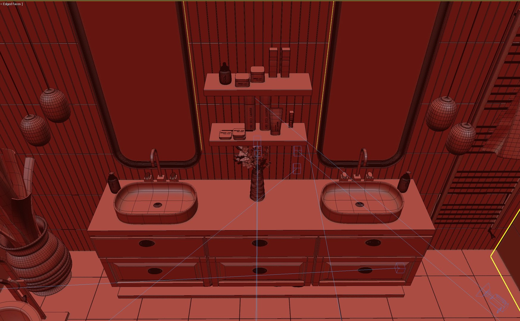 Modern Bathroom Interior 3D - TurboSquid 2345557