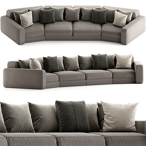 Giorgetti SKYLINE Curved sofa 3d model