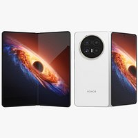 Honor Magic V6 White Animated