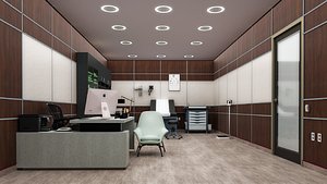3D doctor clinic interior