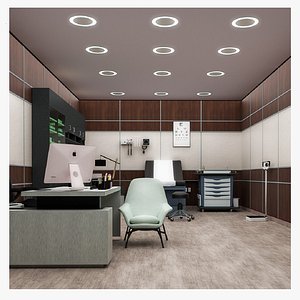 3D doctor clinic interior