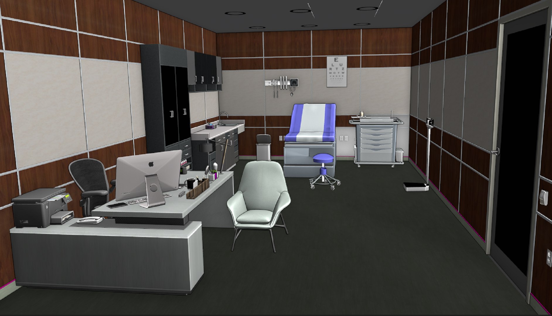 3D Doctor Clinic Interior - TurboSquid 1454515