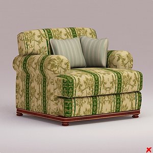 3d armchair chair model