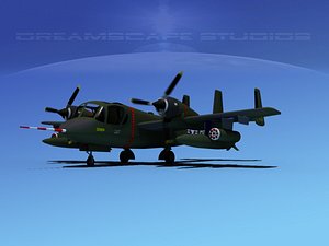 ov-1d mohawk grumman recon 3d model