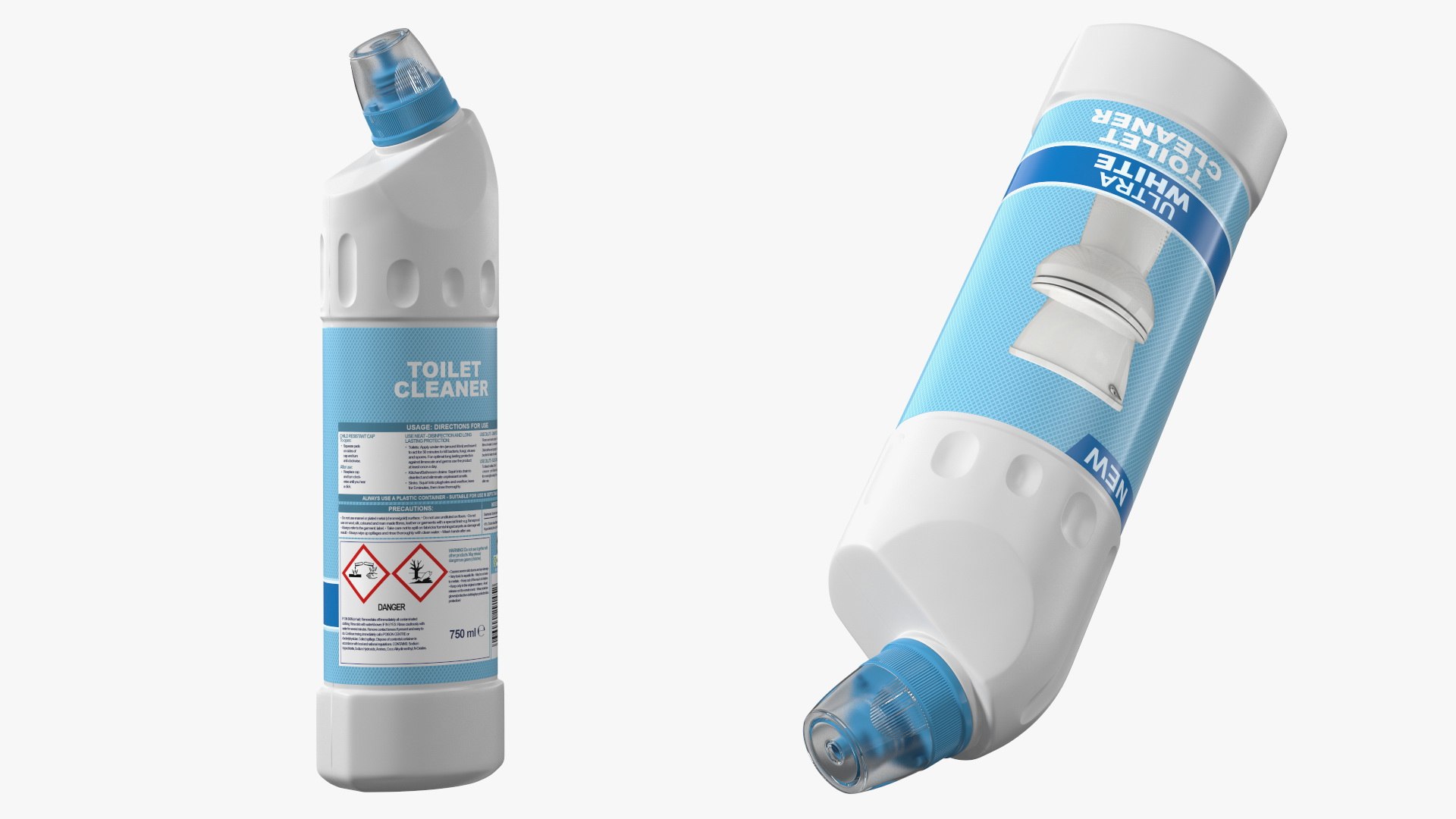 Toilet Bowl Cleaner Bleach 3D model preview
