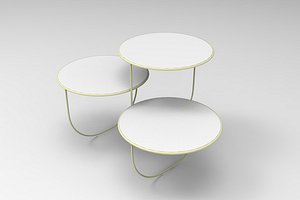 3D model Trio Coffee Table