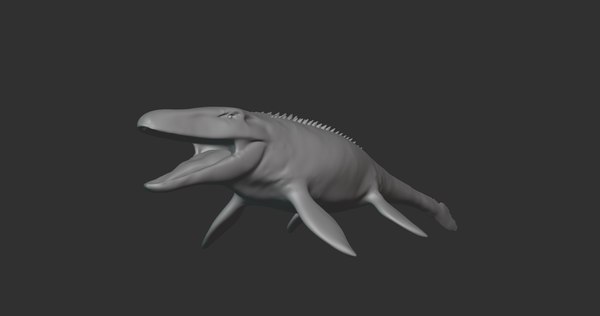 modelo 3d Mosasaurus Basemesh Low Poly - TurboSquid 2107892