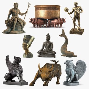 3D Bronze Sculptures Collection 7