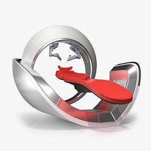 futuristic robotic surgeon 3D model