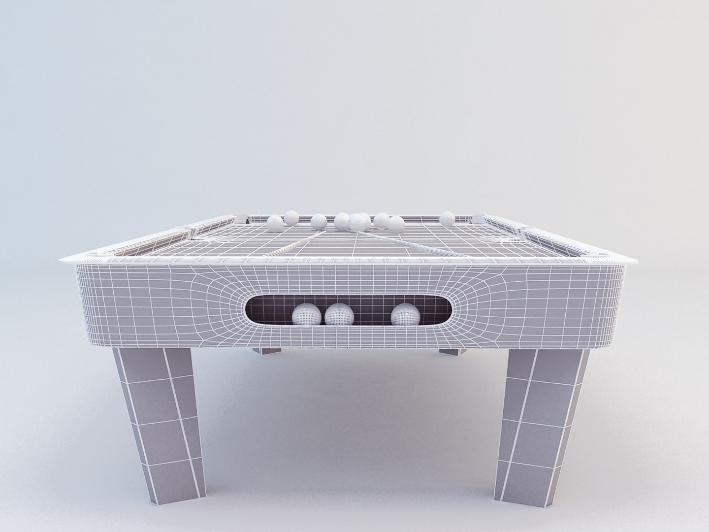 billiards table 3d model