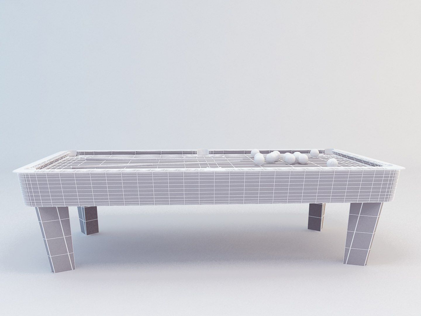 billiards table 3d model
