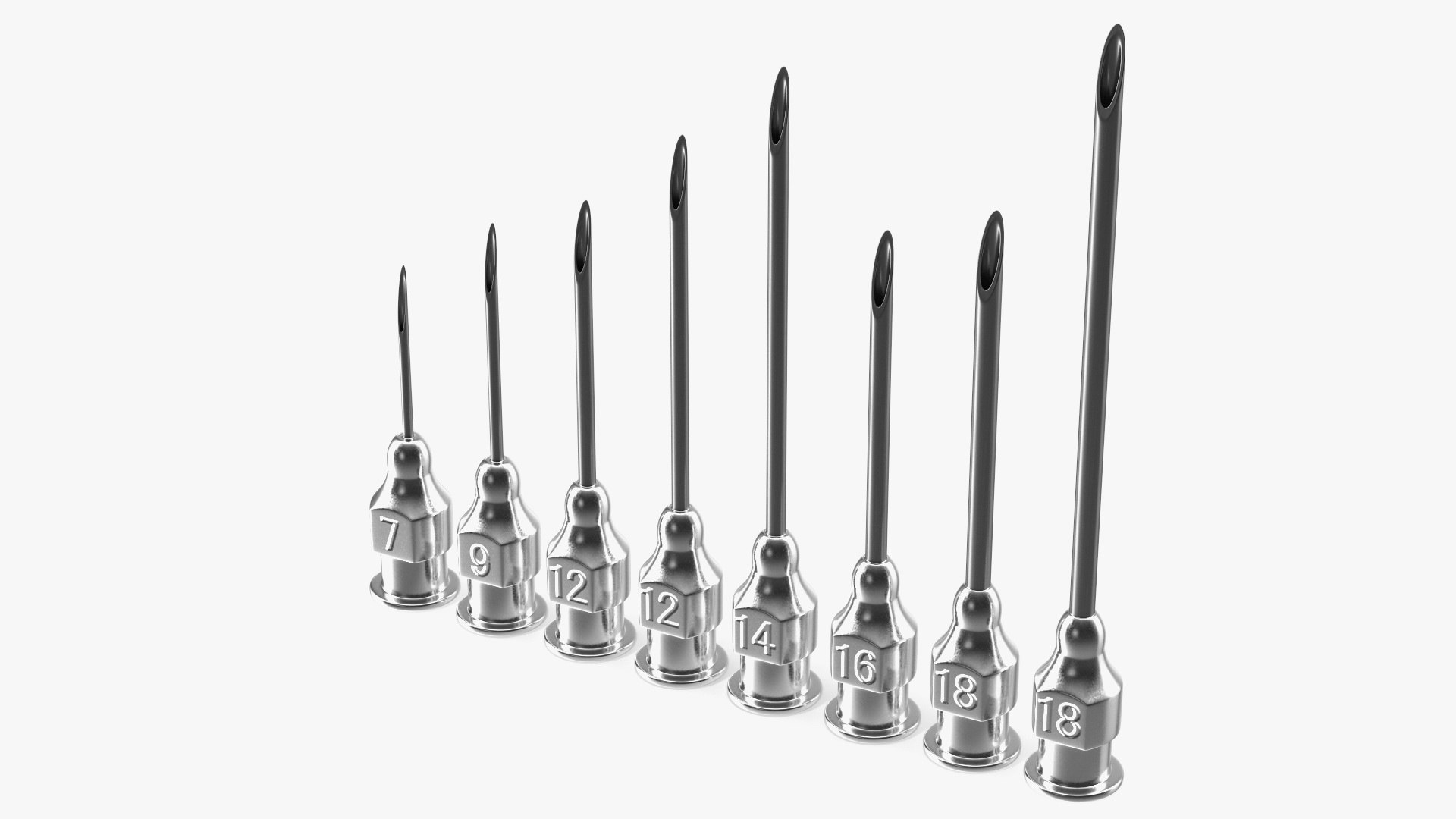 Veterinary Needles 3D model preview