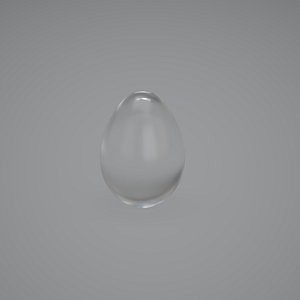 Frosted Glass Egg
