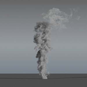 3D smoke rising - vdb model