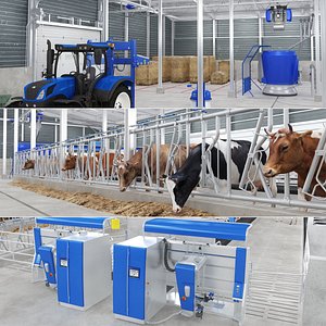 Automatic System Cow Farm Robotic Barn