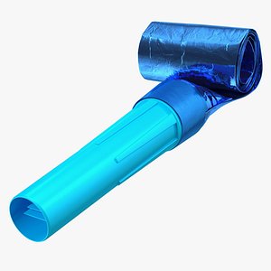3D blue air whistle